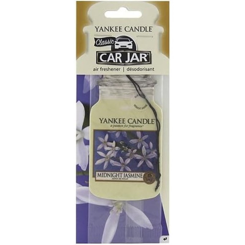 Yankee Candle Midnight Jasmine Single Jar Shaped Car Air Freshener White 7.8x19.7x1 cm