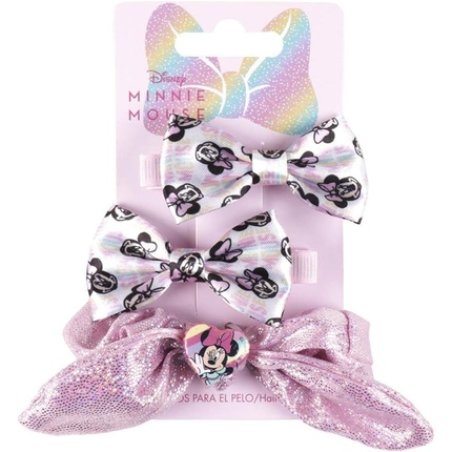 Minnie Mouse Hair Accessories Pink Pack of 3