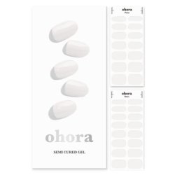 ohora Semi Cured Gel Nail Strips Works with Any Nail Lamps Salon-Quality Long Lasting Easy to Apply & Remove Includes 2