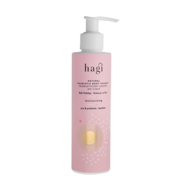 Hagi Bali Holiday Natural Probiotic Body Yogurt with Aloe Vera, Probiotics, Hibiscus, and Bamboo Extracts 200ml
