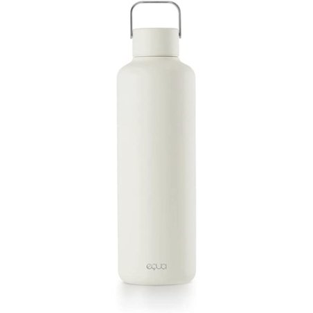 EQUA Timeless Stainless Steel Water Bottle 1000ml BPA-Free Leakproof Durable Multifunctional - Broken White Large