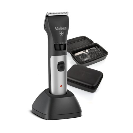 Valera Swiss Excellence Top Hair Clipper with 46mm Durablade Blades 5 Cutting Lengths 6 Attachment Combs Cordless