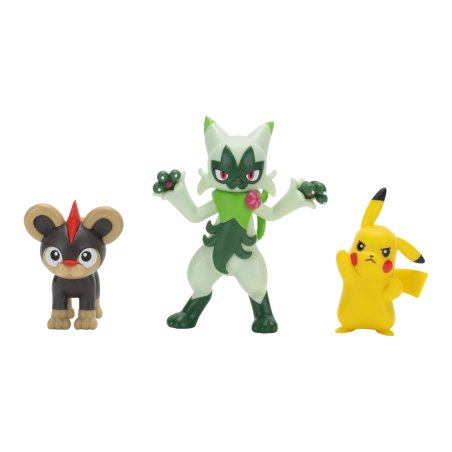 Pokémon - Battle Figure 3 PK Litleo, Pikachu, Floragato - (PKW4087)