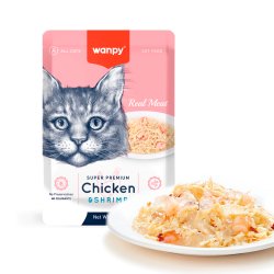 wanpy - Wanpy Cat Retort Pouch Chicken & Shrimp 85g - 85g