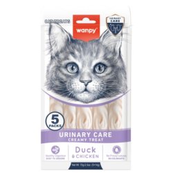 wanpy - Wanpy Cat Functional Creamy Lickable Treat Urinary Care Duck & Chicken 70g (5x14g) - 70g (5x14g)