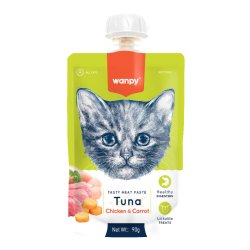 wanpy - Wanpy Cat Tasty Meat Paste - Tuna with Chicken & Carrot 90g - 90g