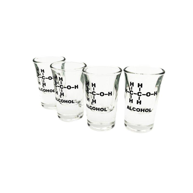 Mad Monkey - Alcohol shot glasses (set of 4) - 5 cl per glass