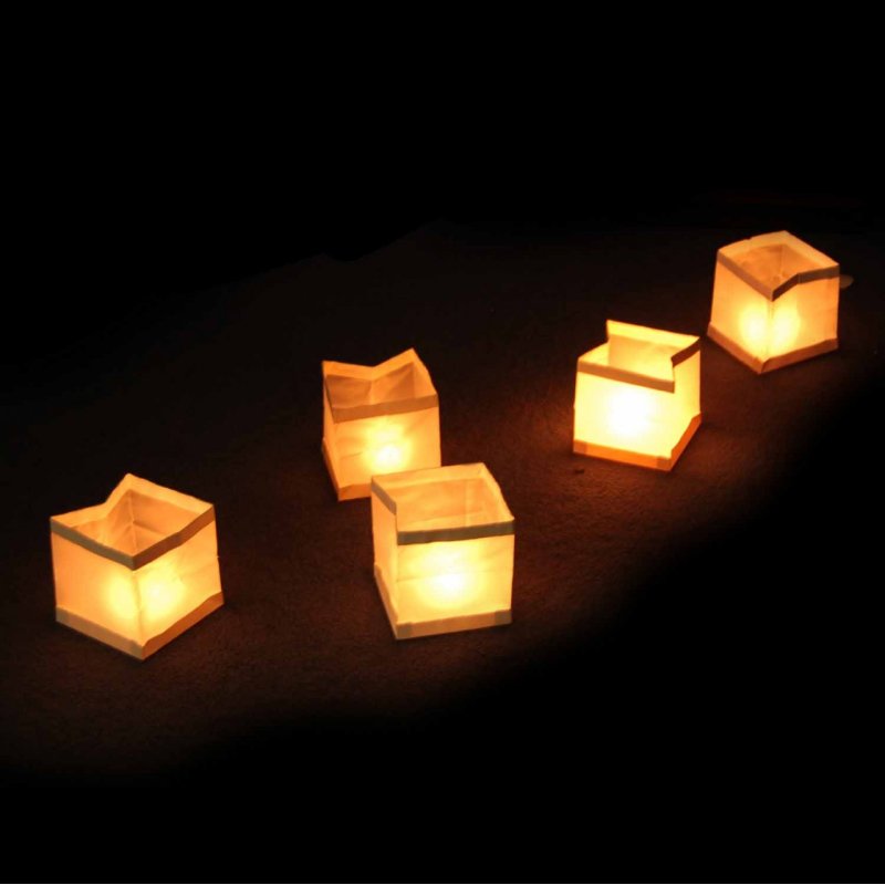Mad Monkey - Water lanterns (pack of 10) - 11cm x 11cm x 11cm