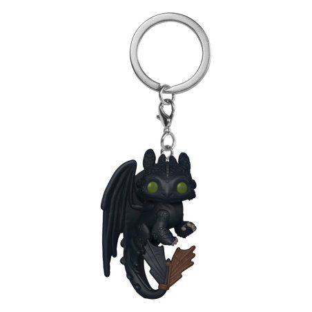 Cómo entrenar a tu dragón LAM présentoir porte-clés Pocket POP! Vinyl Toothless 4 cm (12)
