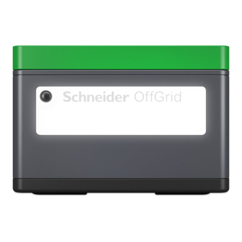 Schneider tragbare OffGrid Powerstation 330 (schwarz/grün, Lithium-Ionen Akku 332Wh, 2x 230V 300W, 3x USB-A, 1x USB-C