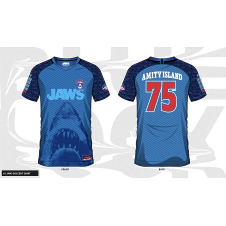 LES DENTS DE LA MER - Amity Island 75 - Maillot de Foot Homme (L)