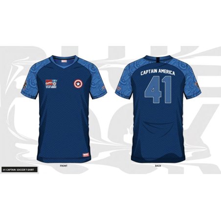 MARVEL - Captain America 41 - Maillot de Foot Homme (XL)