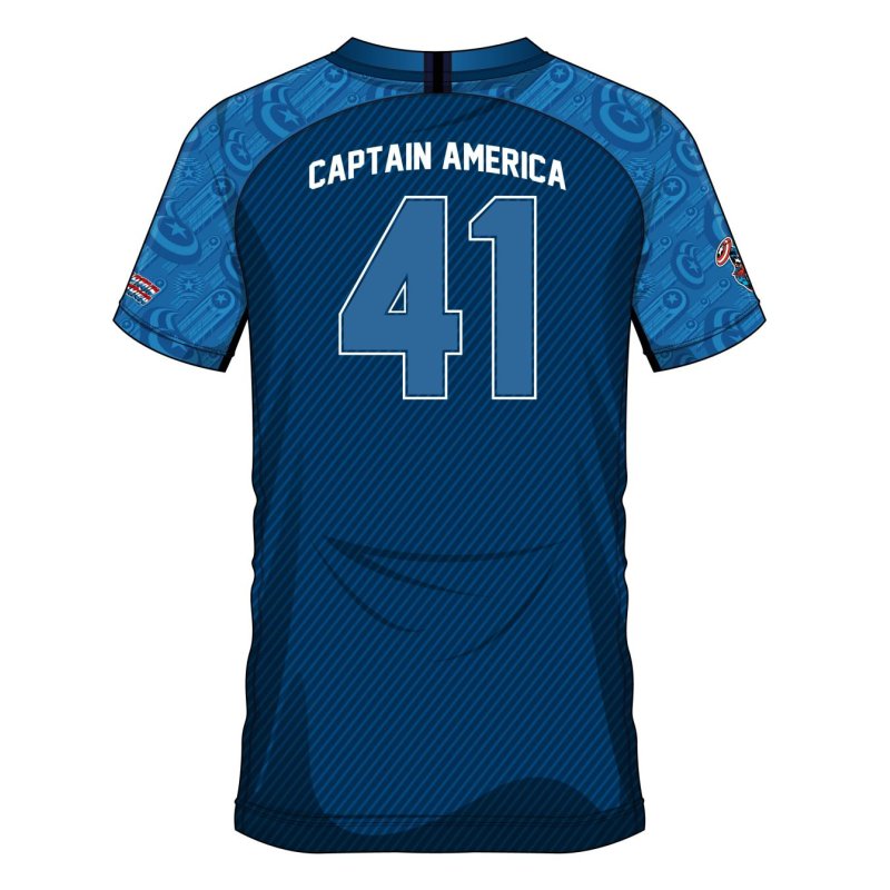 MARVEL - Captain America 41 - Maillot de Foot Homme (L)
