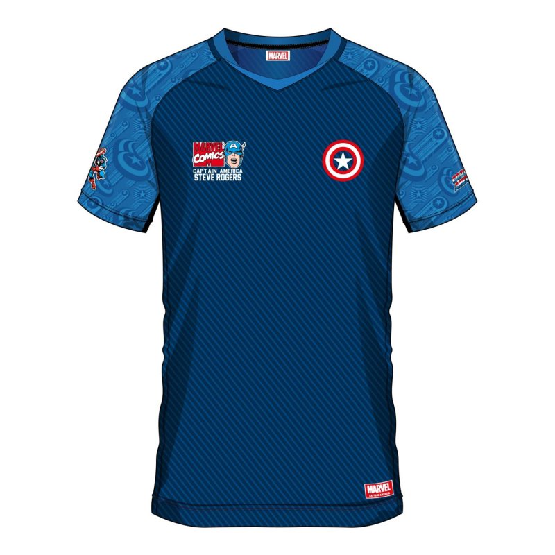 MARVEL - Captain America 41 - Maillot de Foot Homme (M)