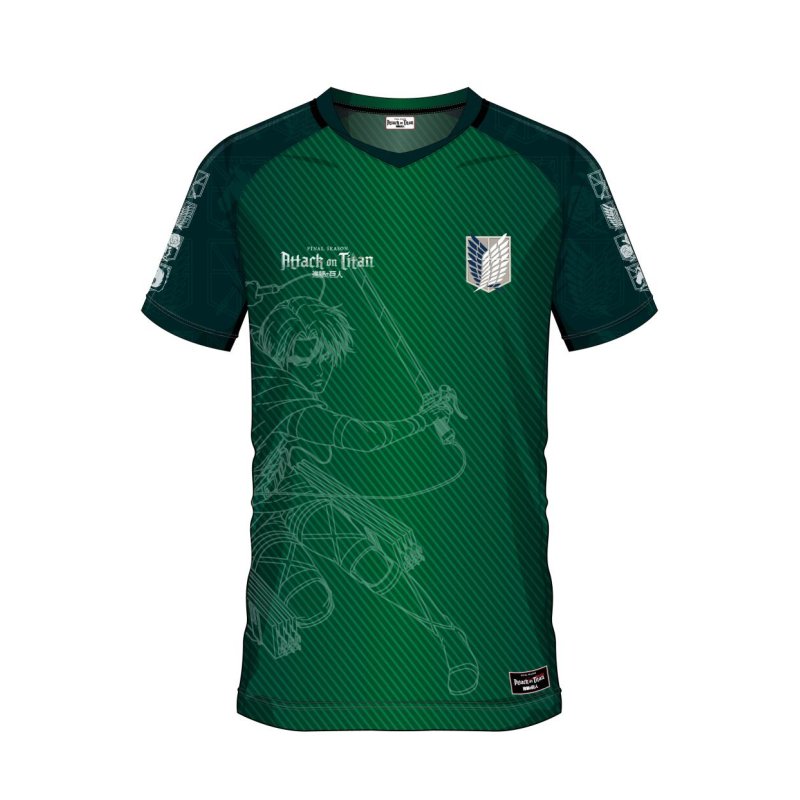 L'ATTAQUE DES TITANS - Scout Regiment 09 - Maillot de Foot Homme (XL)