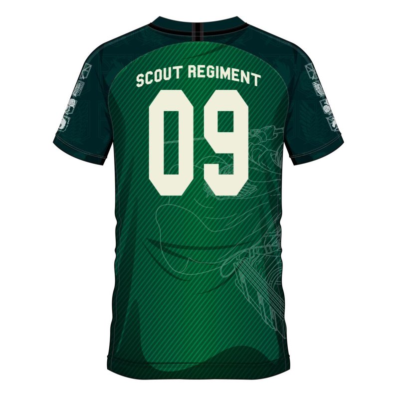 L'ATTAQUE DES TITANS - Scout Regiment 09 - Maillot de Foot Homme (S)