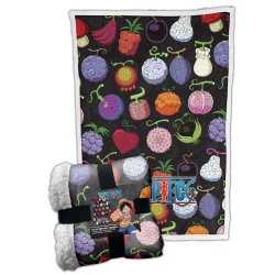 One Piece - Plaid Sherpa Fruits du Démon (100x150cm)