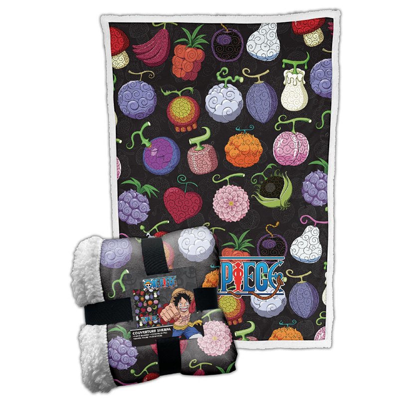 One Piece - Plaid Sherpa Fruits du Démon (100x150cm)