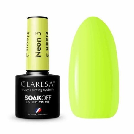 Neon UV Nail Polish 5ml Claresa - Pack of 3