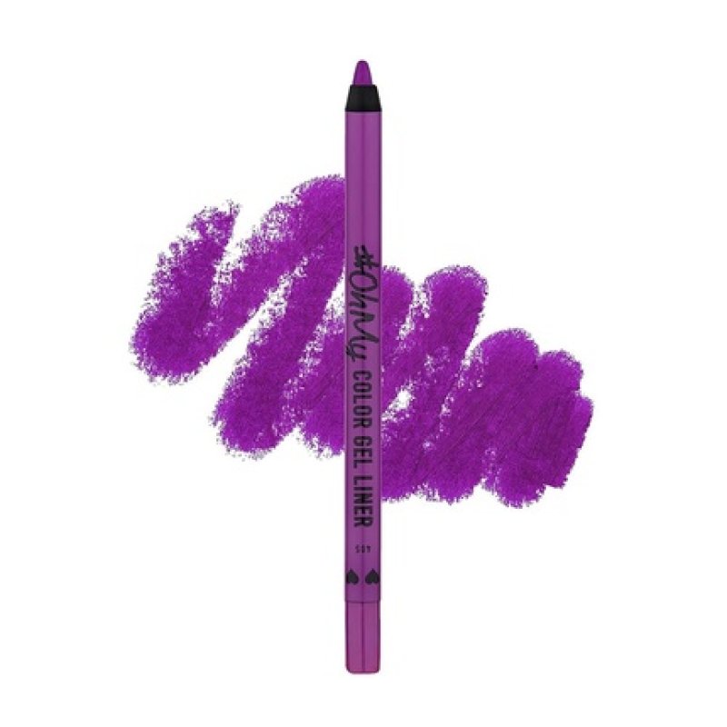 Lamel Oh My Color Gel Eye Liner Vibrant Violet Long-Lasting Waterproof High Pigmented Hypoallergenic and Fragrance-Free