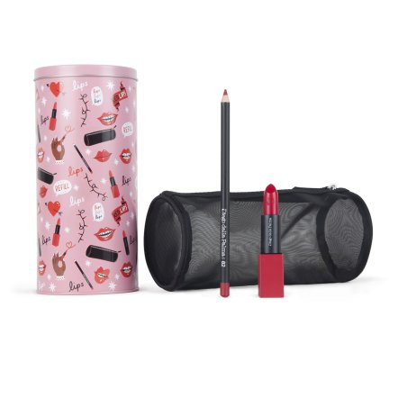 Diego Dalla Palma Gift Box for Women Lipstick Creamy Refill 10 Red Case Lip Pencil 82 with Bag