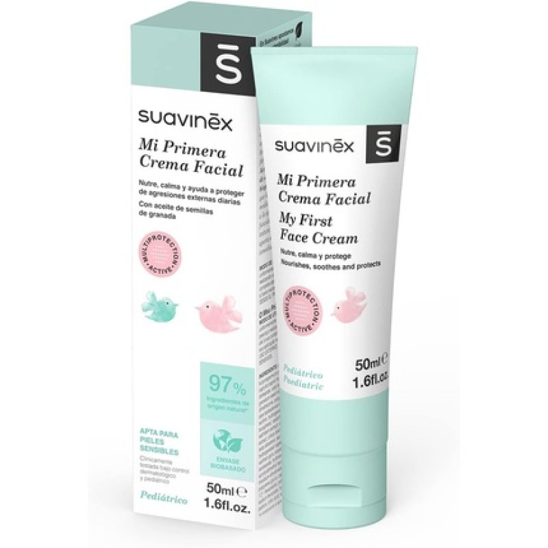 Suavinex Infant Face Cream Daily Moisturizing Face Cream 97% Natural Origin Ingredients 50ml