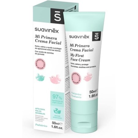 Suavinex Infant Face Cream Daily Moisturizing Face Cream 97% Natural Origin Ingredients 50ml
