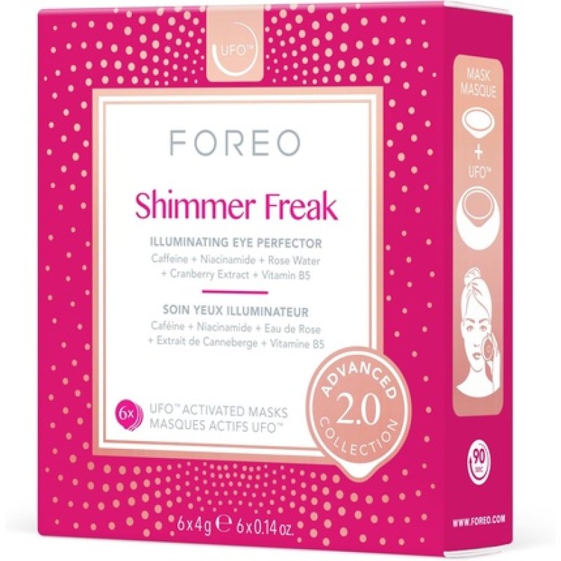 Shimmer Freak Advanced Collection 2.0 UFO-Activated Facial Eye Contour Illuminating Beauty & Personal Care Rose Water
