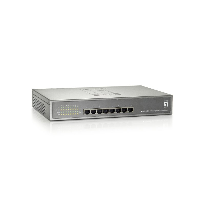 Switch 8x GE GEP-0821 123.2W 8xPoE 