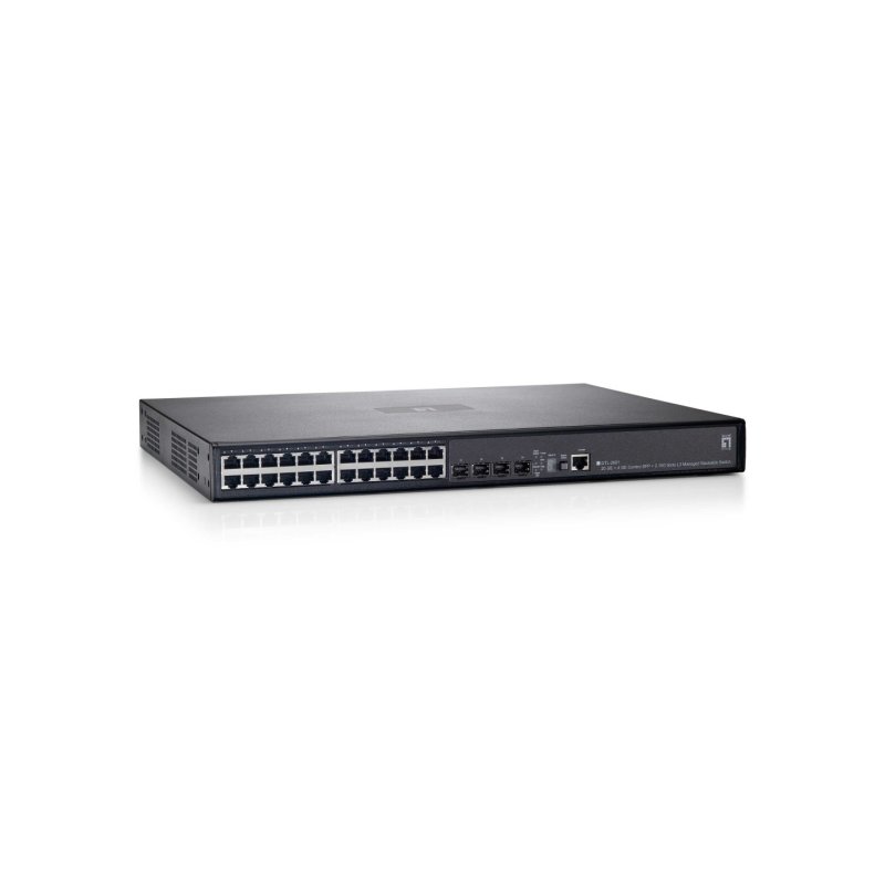 LevelOne GTL-2691 commutateur réseau Géré L3 Gigabit Ethernet (10/100/1000) Noir