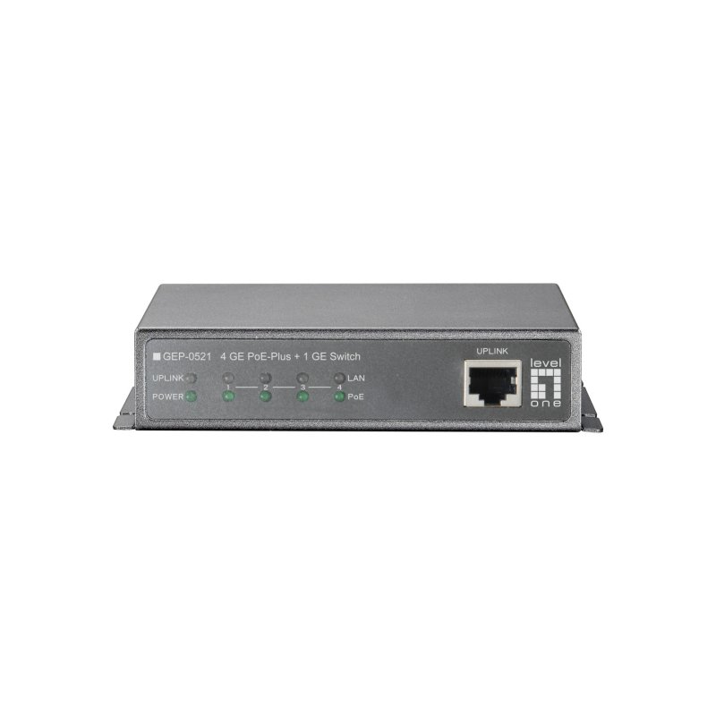 Switch 4x GE GEP-0521 115W 4xPoE 