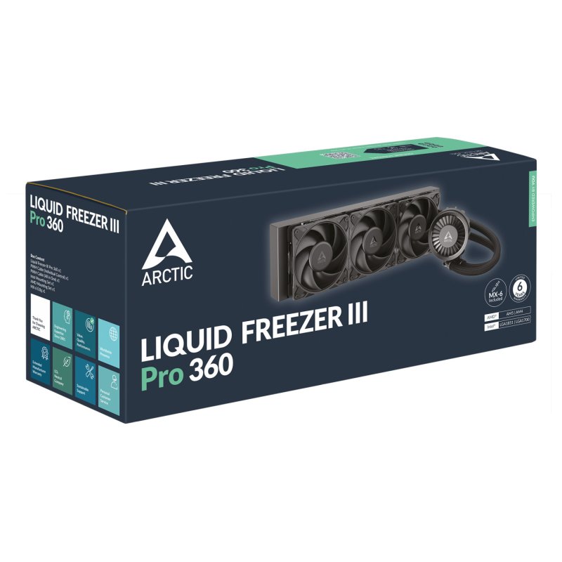 ARCTIC Liquid Freezer III Pro 360 - Multi Compatible All-in-One CPU Water Cooler