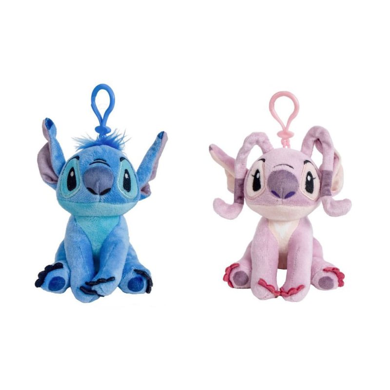 Lilo et Stitch assortiment peluches & porte-clés Clip On 12 cm (16)