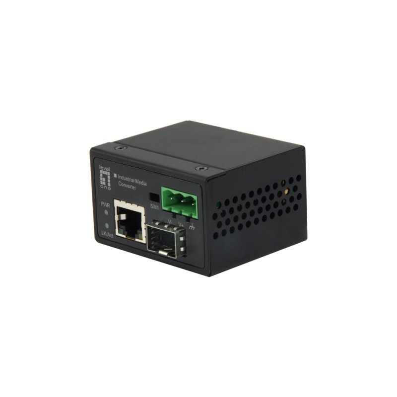 LevelOne IEC-4000 convertisseur de support réseau 100 Mbit/s Noir