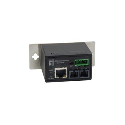 LevelOne IEC-4002 convertisseur de support réseau 100 Mbit/s Multimode Noir