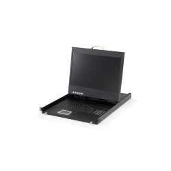 LevelOne 19" Widescreen LCD KVM Rack Console, FR Keyboard