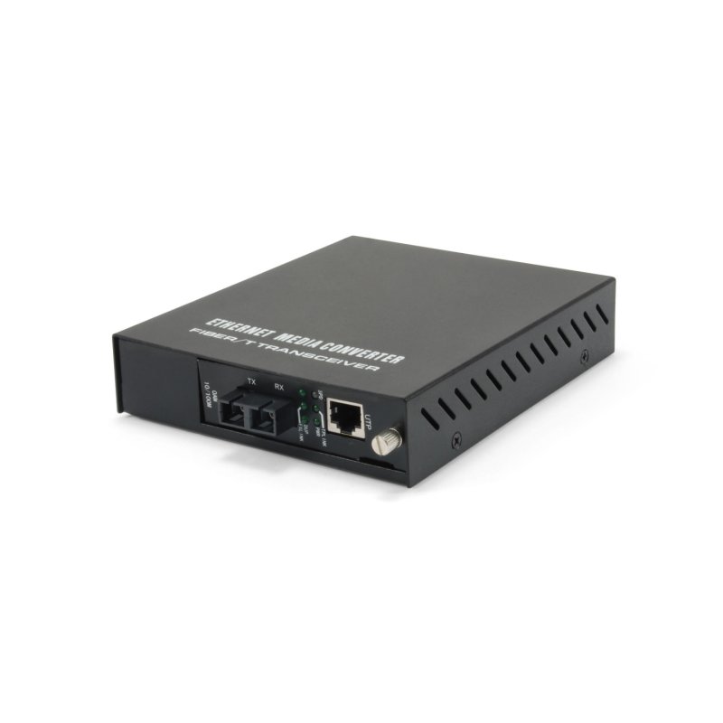 LevelOne RJ45 to SC Managed Fast Ethernet Media Converter, Multi-Mode Fiber