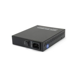 LevelOne RJ45 to SC Managed Fast Ethernet Media Converter, Single-Mode Fiber, 20km