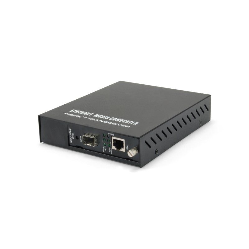 LevelOne GVM-1000 convertisseur de support réseau 1000 Mbit/s Noir
