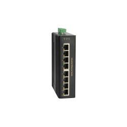 LevelOne 8-Port Gigabit PoE Industrial Switch, 4 PoE Outputs, 802.3at/af PoE, 126W, -40°C to 75°C