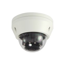 LevelOne HUBBLE Fixed Dome IP Network Camera, H.265, 3-Megapixel, 802.3af PoE, IR LEDs, Indoor/Outdoor, Vandalproof