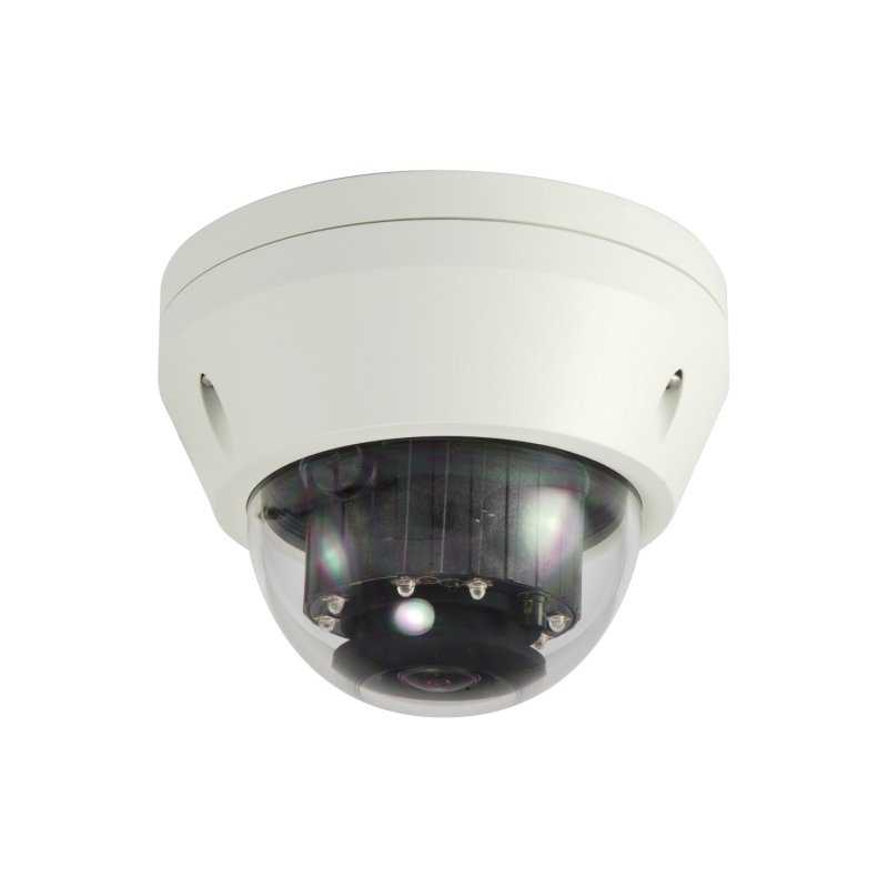 LevelOne HUBBLE Fixed Dome IP Network Camera, H.265, 3-Megapixel, 802.3af PoE, IR LEDs, Indoor/Outdoor, Vandalproof
