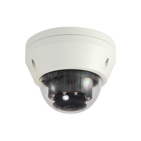 LevelOne HUBBLE Fixed Dome IP Network Camera, H.265, 3-Megapixel, 802.3af PoE, IR LEDs, Indoor/Outdoor, Vandalproof