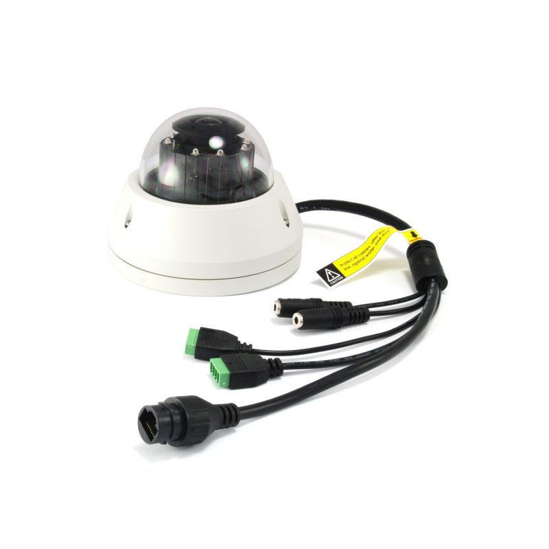 LevelOne HUBBLE Fixed Dome IP Network Camera, H.265, 3-Megapixel, 802.3af PoE, IR LEDs, Indoor/Outdoor, Vandalproof