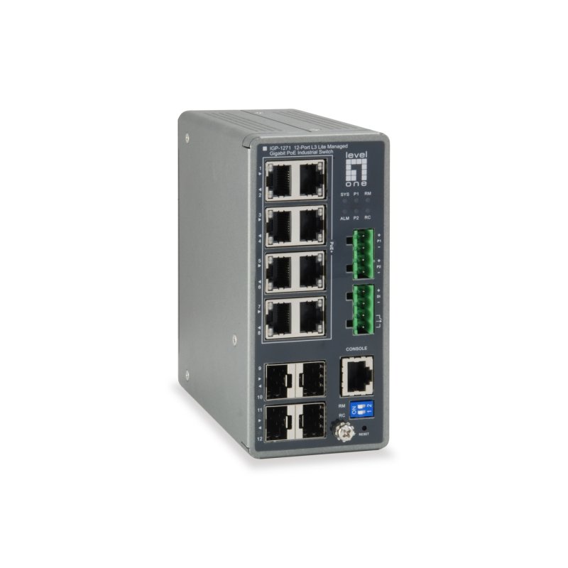 LevelOne IGP-1271 commutateur réseau Géré L3 Gigabit Ethernet (10/100/1000) Connexion Ethernet, supportant