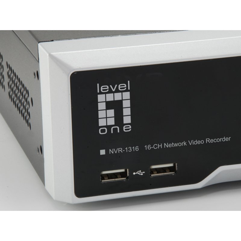 LevelOne GEMINI 16-Channel Network Video Recorder, H.265