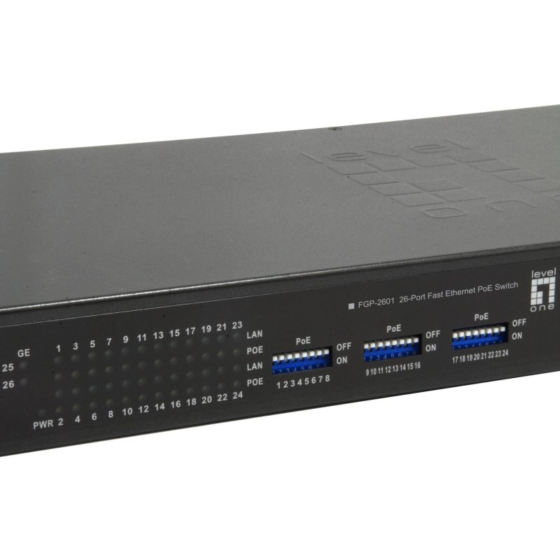LevelOne FGP-2601W150 commutateur réseau Non-géré Gigabit Ethernet (10/100/1000) Connexion Ethernet, supportant