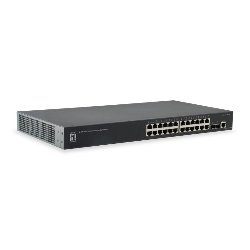 LevelOne KILBY 26-Port L2 Managed Gigabit Switch, 2 x 10GbE SFP 
