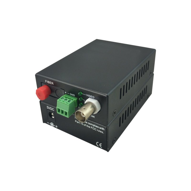 LevelOne 1-Channel BNC over Fiber Optic Extender Kit, 20km