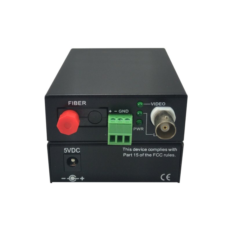 LevelOne 1-Channel BNC over Fiber Optic Extender Kit, 20km